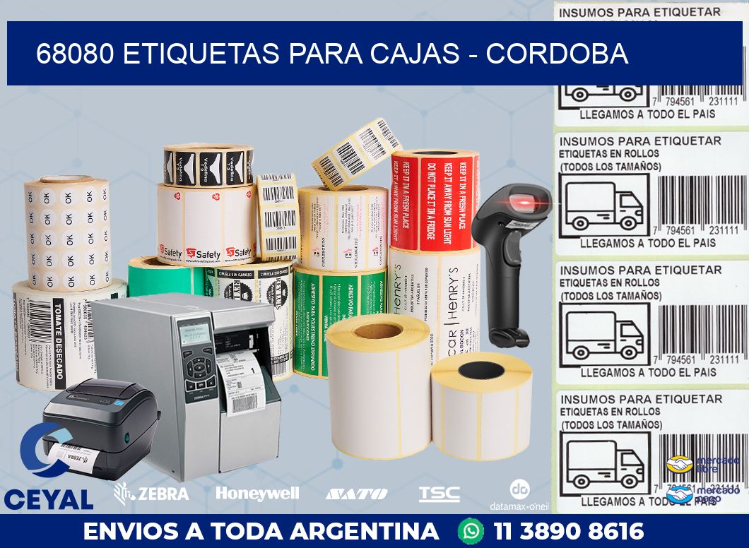 68080 ETIQUETAS PARA CAJAS - CORDOBA