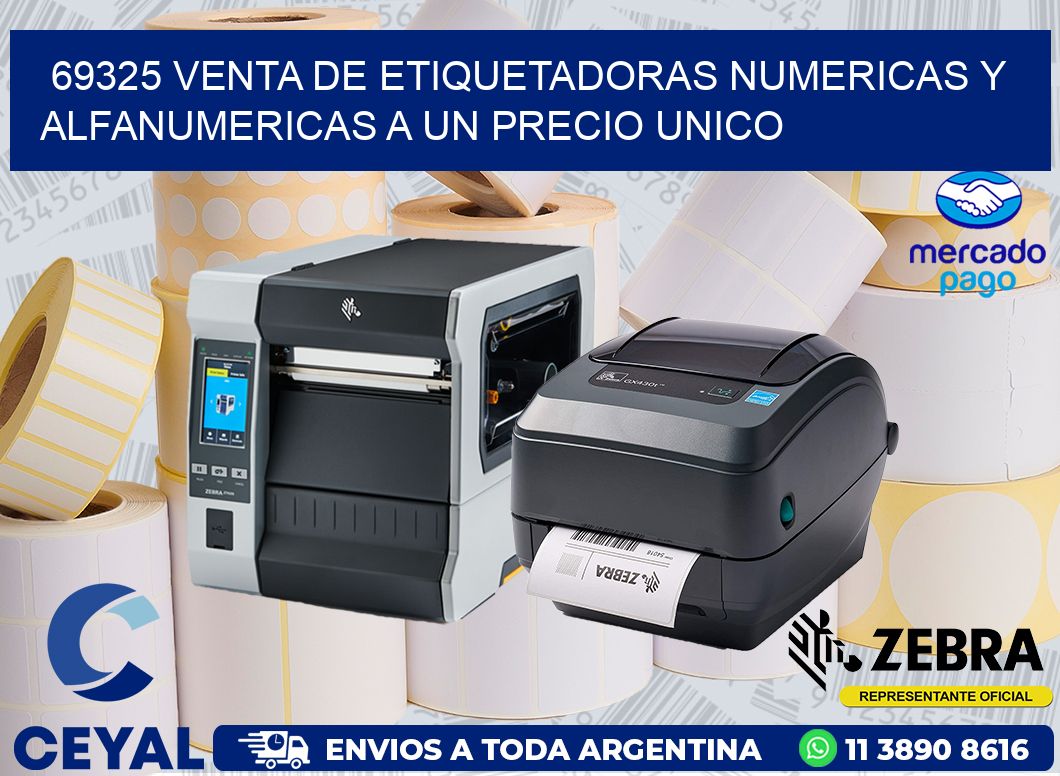 69325 VENTA DE ETIQUETADORAS NUMERICAS Y ALFANUMERICAS A UN PRECIO UNICO