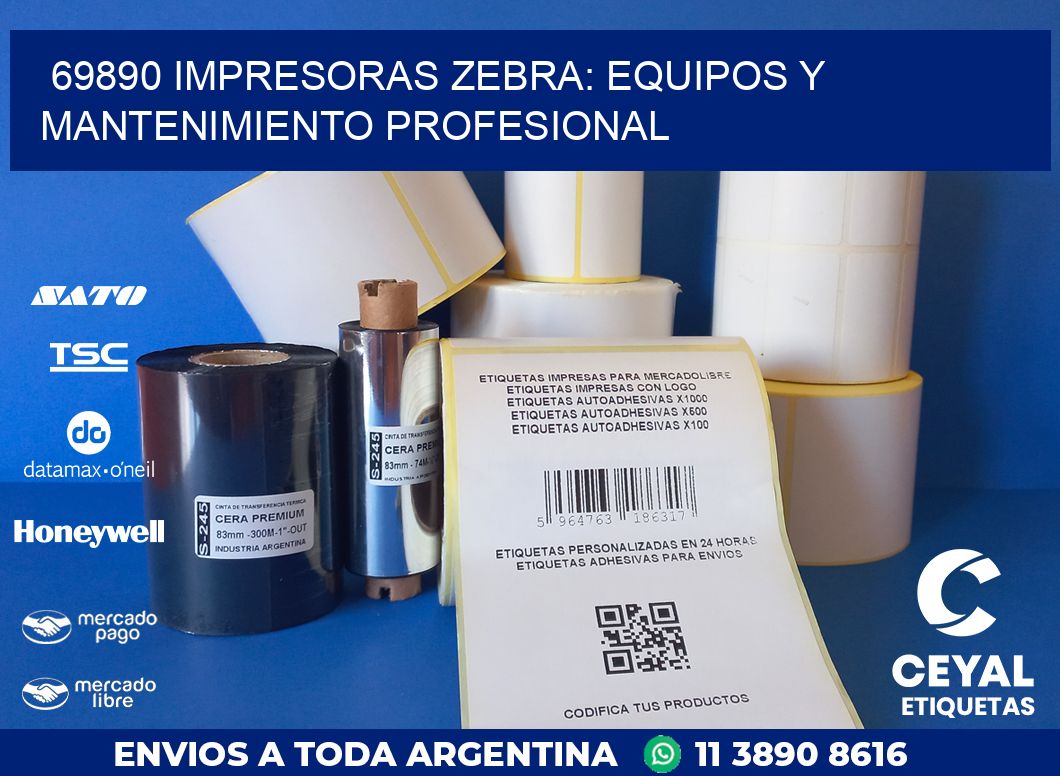 69890 IMPRESORAS ZEBRA: EQUIPOS Y MANTENIMIENTO PROFESIONAL
