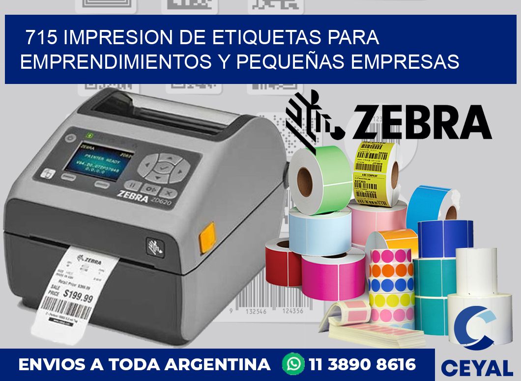 715 IMPRESION DE ETIQUETAS PARA EMPRENDIMIENTOS Y PEQUEÑAS EMPRESAS