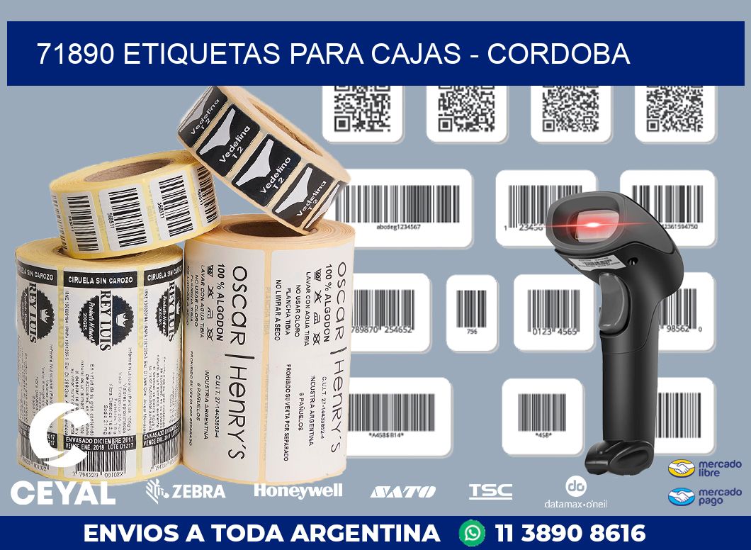 71890 ETIQUETAS PARA CAJAS - CORDOBA