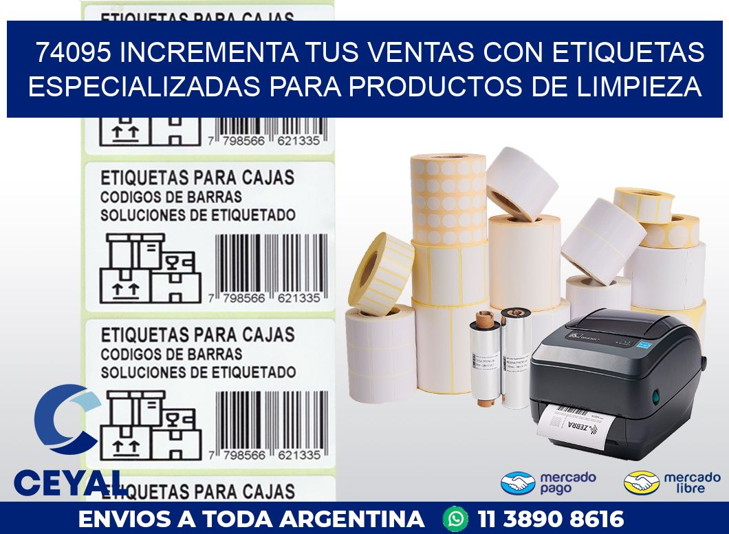 74095 INCREMENTA TUS VENTAS CON ETIQUETAS ESPECIALIZADAS PARA PRODUCTOS DE LIMPIEZA
