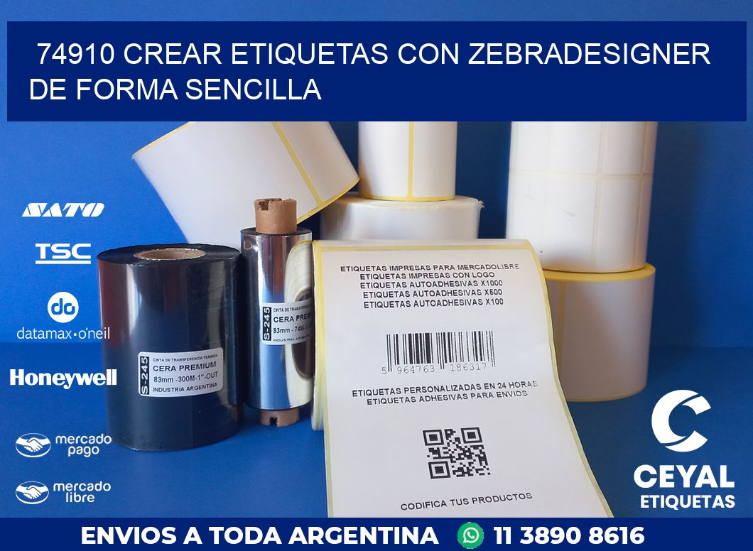 74910 CREAR ETIQUETAS CON ZEBRADESIGNER DE FORMA SENCILLA