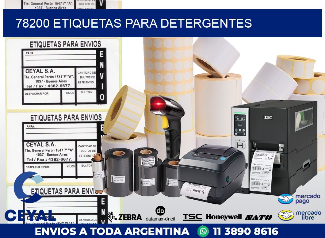 78200 ETIQUETAS PARA DETERGENTES