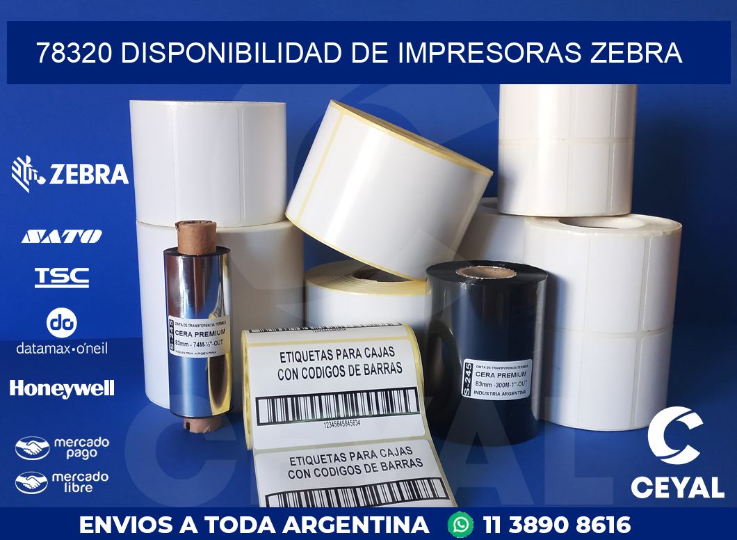 78320 DISPONIBILIDAD DE IMPRESORAS ZEBRA