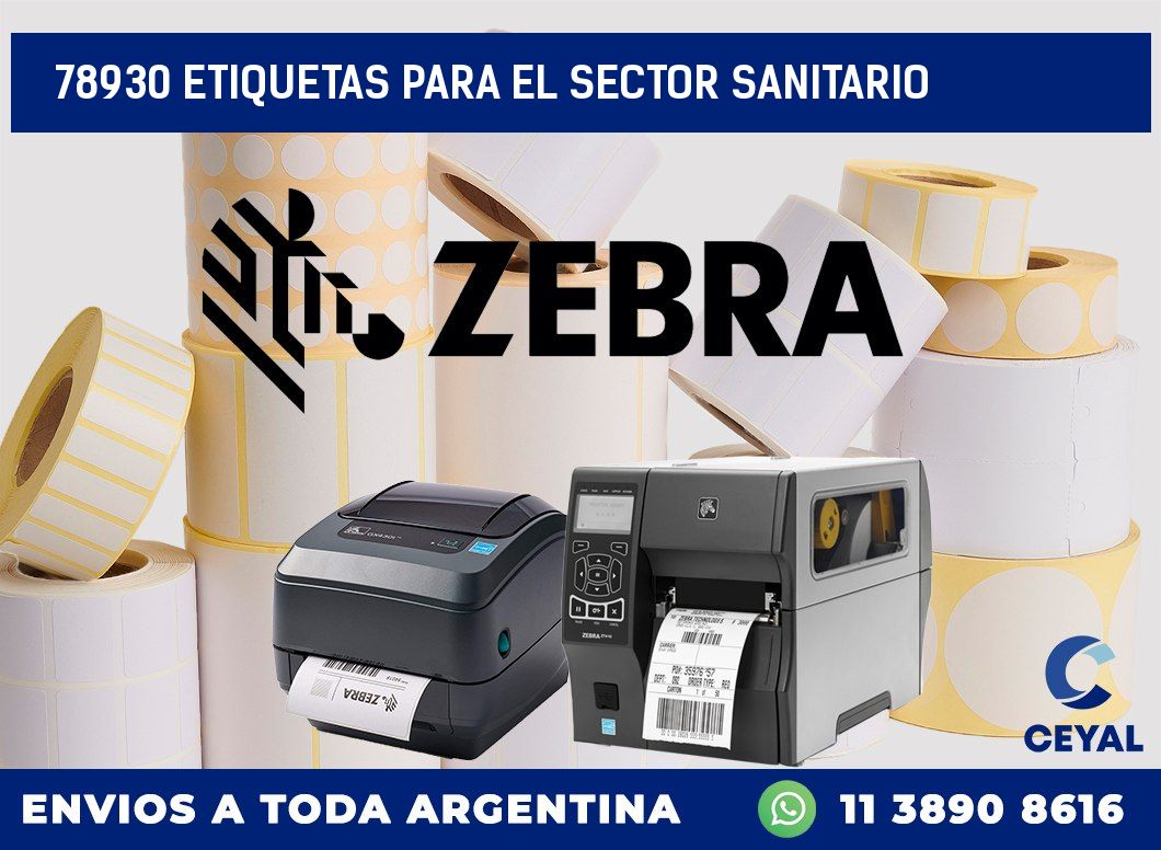 78930 ETIQUETAS PARA EL SECTOR SANITARIO