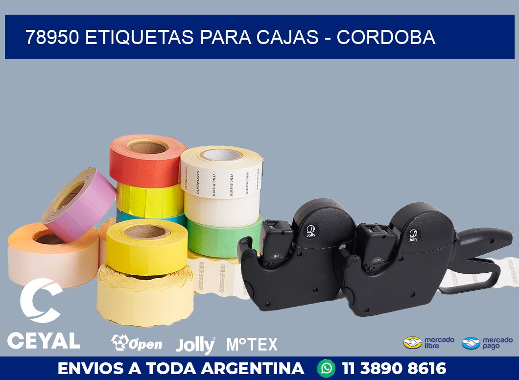 78950 ETIQUETAS PARA CAJAS - CORDOBA