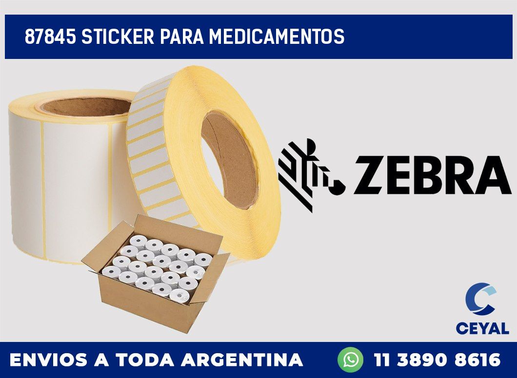 87845 STICKER PARA MEDICAMENTOS