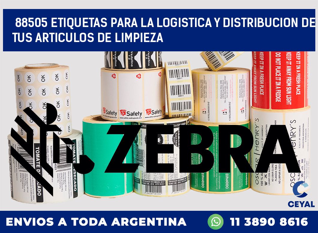 88505 ETIQUETAS PARA LA LOGISTICA Y DISTRIBUCION DE TUS ARTICULOS DE LIMPIEZA