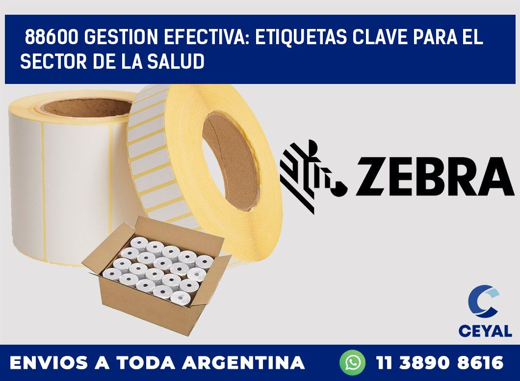88600 GESTION EFECTIVA: ETIQUETAS CLAVE PARA EL SECTOR DE LA SALUD