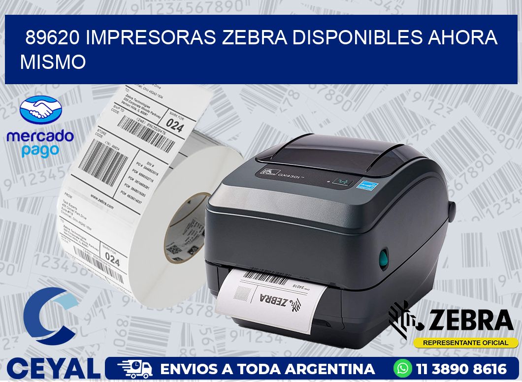 89620 IMPRESORAS ZEBRA DISPONIBLES AHORA MISMO