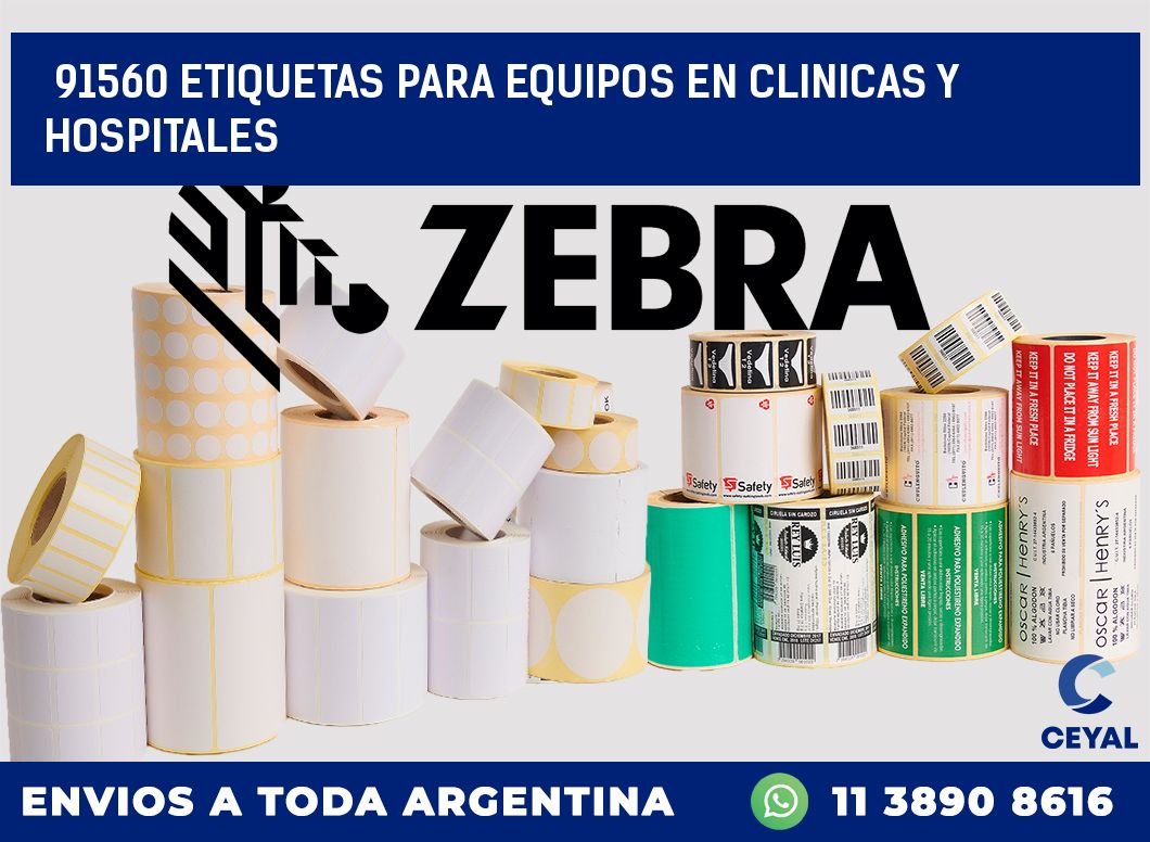 91560 ETIQUETAS PARA EQUIPOS EN CLINICAS Y HOSPITALES