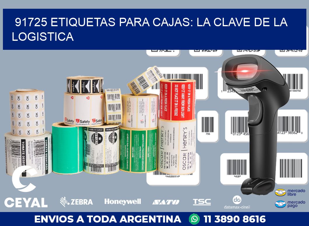 91725 ETIQUETAS PARA CAJAS: LA CLAVE DE LA LOGISTICA