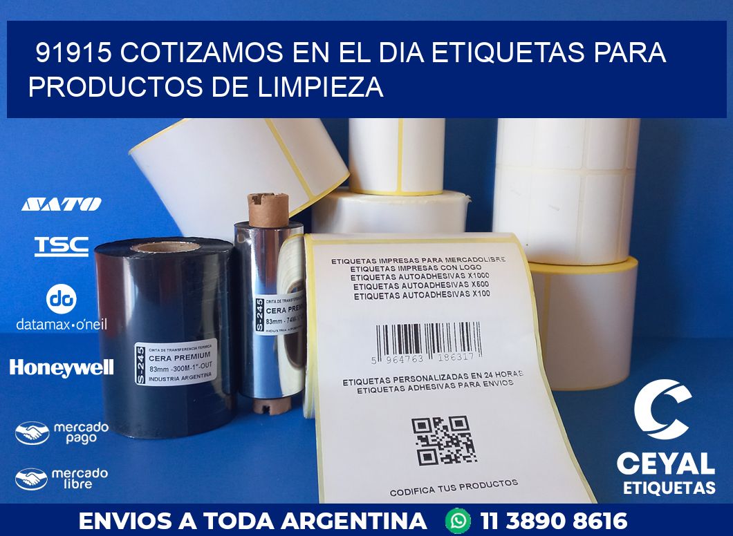 91915 COTIZAMOS EN EL DIA ETIQUETAS PARA PRODUCTOS DE LIMPIEZA
