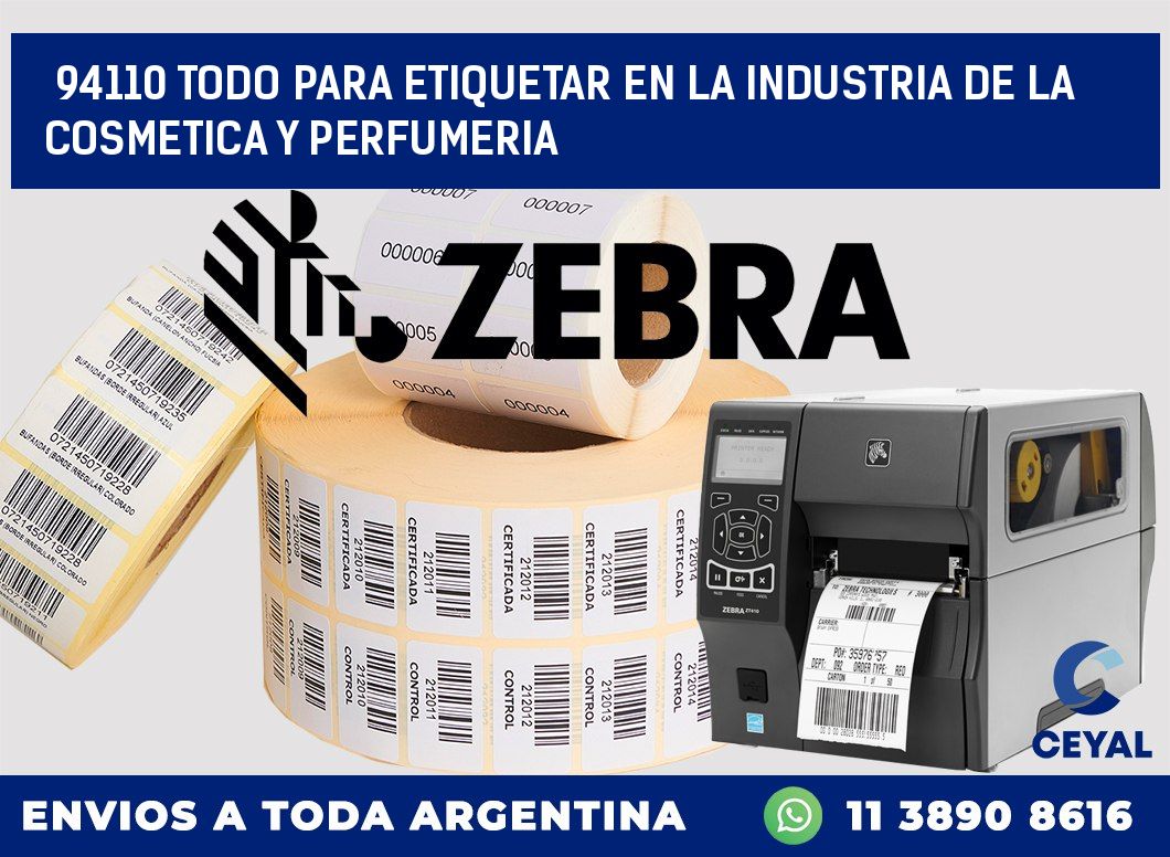 94110 TODO PARA ETIQUETAR EN LA INDUSTRIA DE LA COSMETICA Y PERFUMERIA