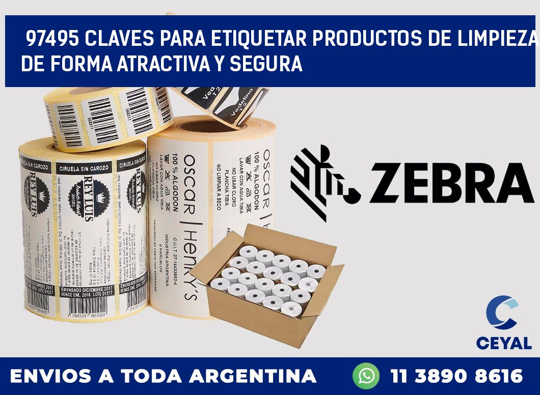 97495 CLAVES PARA ETIQUETAR PRODUCTOS DE LIMPIEZA DE FORMA ATRACTIVA Y SEGURA