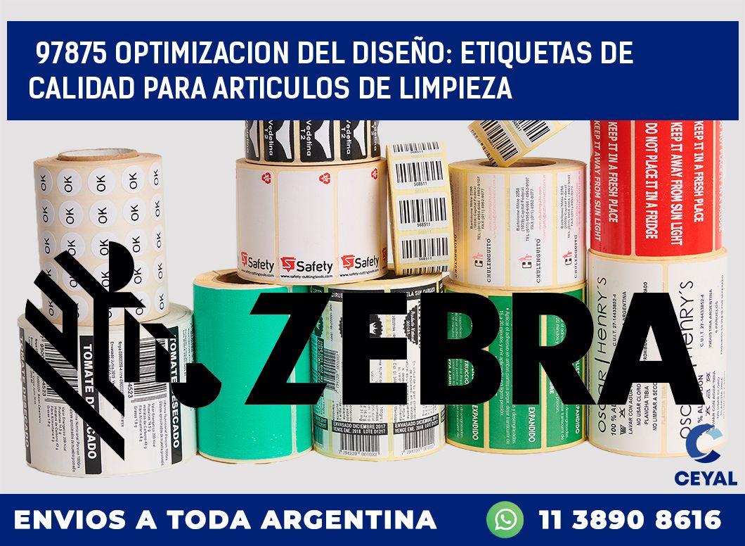 97875 OPTIMIZACION DEL DISEÑO: ETIQUETAS DE CALIDAD PARA ARTICULOS DE LIMPIEZA