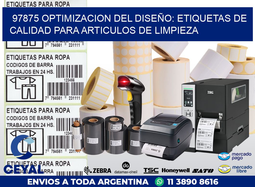 97875 OPTIMIZACION DEL DISEÑO: ETIQUETAS DE CALIDAD PARA ARTICULOS DE LIMPIEZA