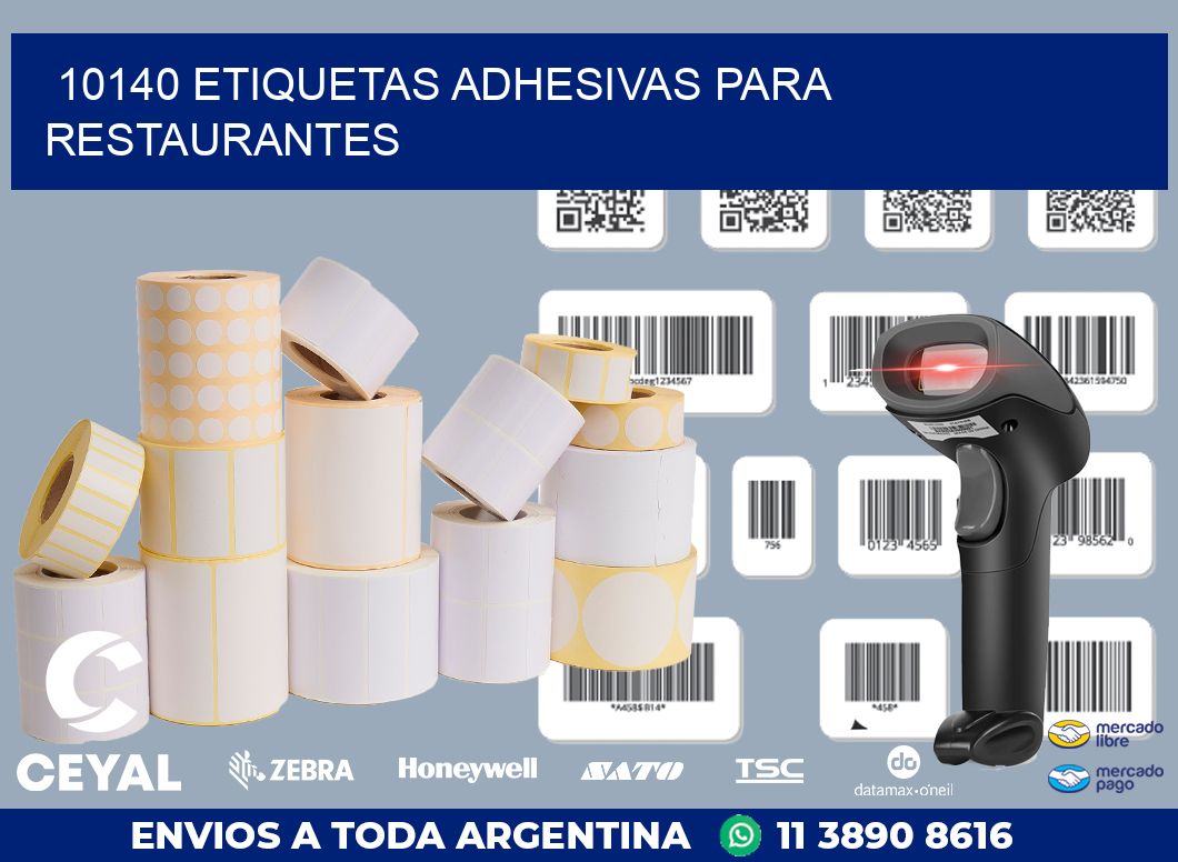 10140 ETIQUETAS ADHESIVAS PARA RESTAURANTES