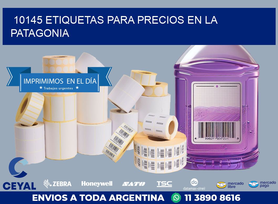 10145 ETIQUETAS PARA PRECIOS EN LA PATAGONIA