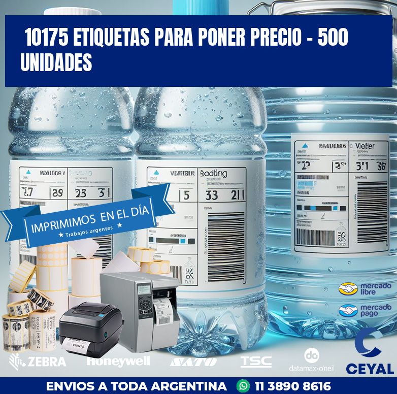 10175 ETIQUETAS PARA PONER PRECIO - 500 UNIDADES