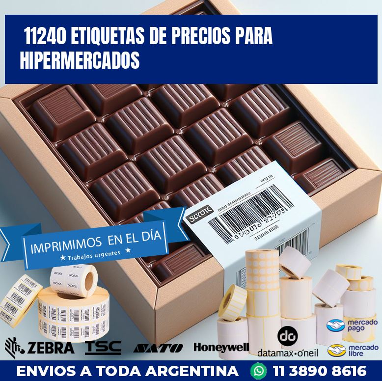 11240 ETIQUETAS DE PRECIOS PARA HIPERMERCADOS