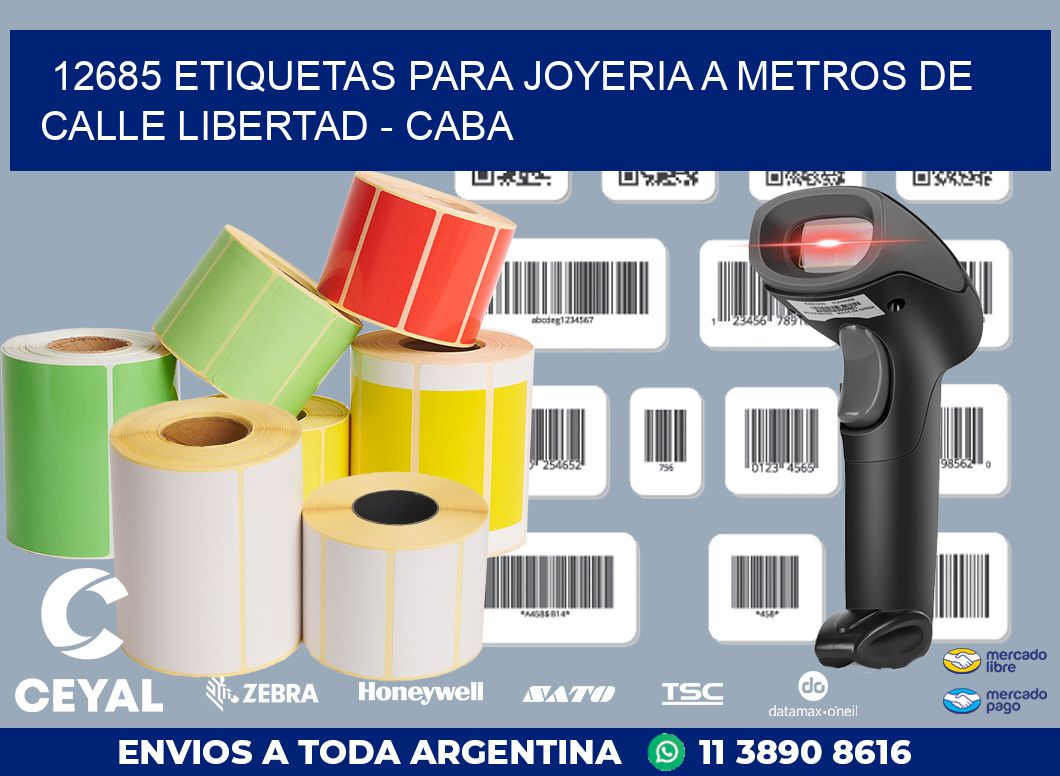 12685 ETIQUETAS PARA JOYERIA A METROS DE CALLE LIBERTAD - CABA