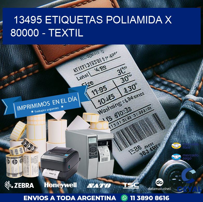 13495 ETIQUETAS POLIAMIDA X 80000 – TEXTIL