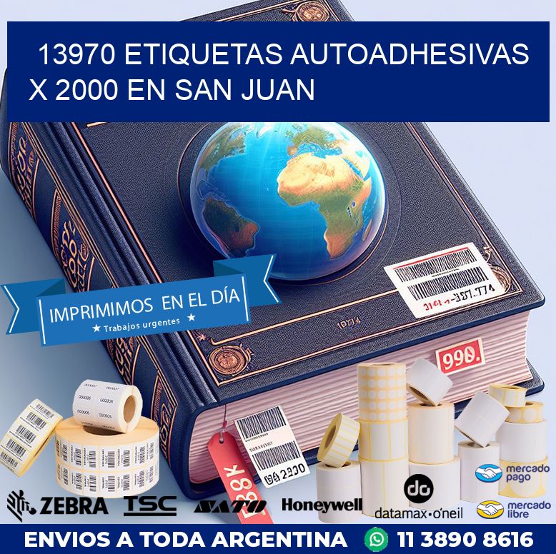 13970 ETIQUETAS AUTOADHESIVAS X 2000 EN SAN JUAN