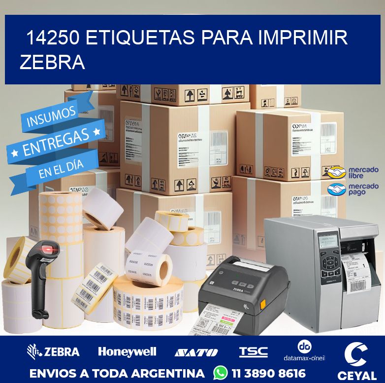 14250 ETIQUETAS PARA IMPRIMIR ZEBRA
