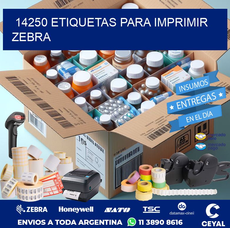 14250 ETIQUETAS PARA IMPRIMIR ZEBRA