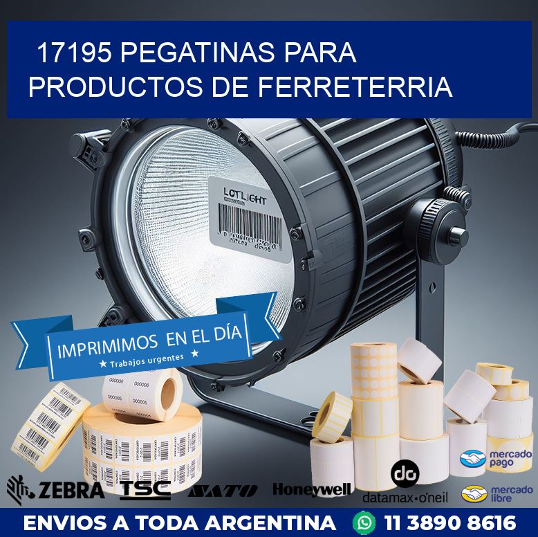 17195 PEGATINAS PARA PRODUCTOS DE FERRETERRIA