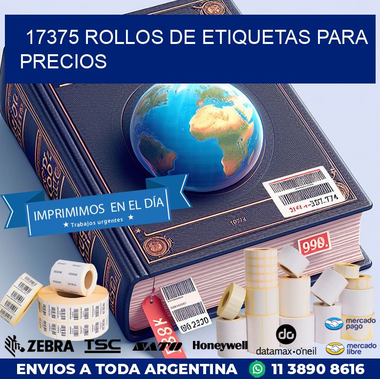 17375 ROLLOS DE ETIQUETAS PARA PRECIOS