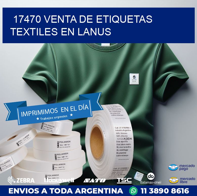 17470 VENTA DE ETIQUETAS TEXTILES EN LANUS