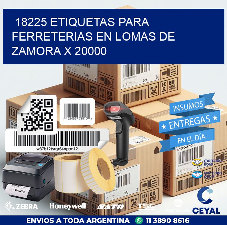 18225 ETIQUETAS PARA FERRETERIAS EN LOMAS DE ZAMORA X 20000