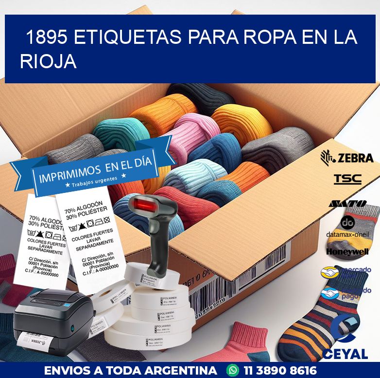 1895 ETIQUETAS PARA ROPA EN LA RIOJA