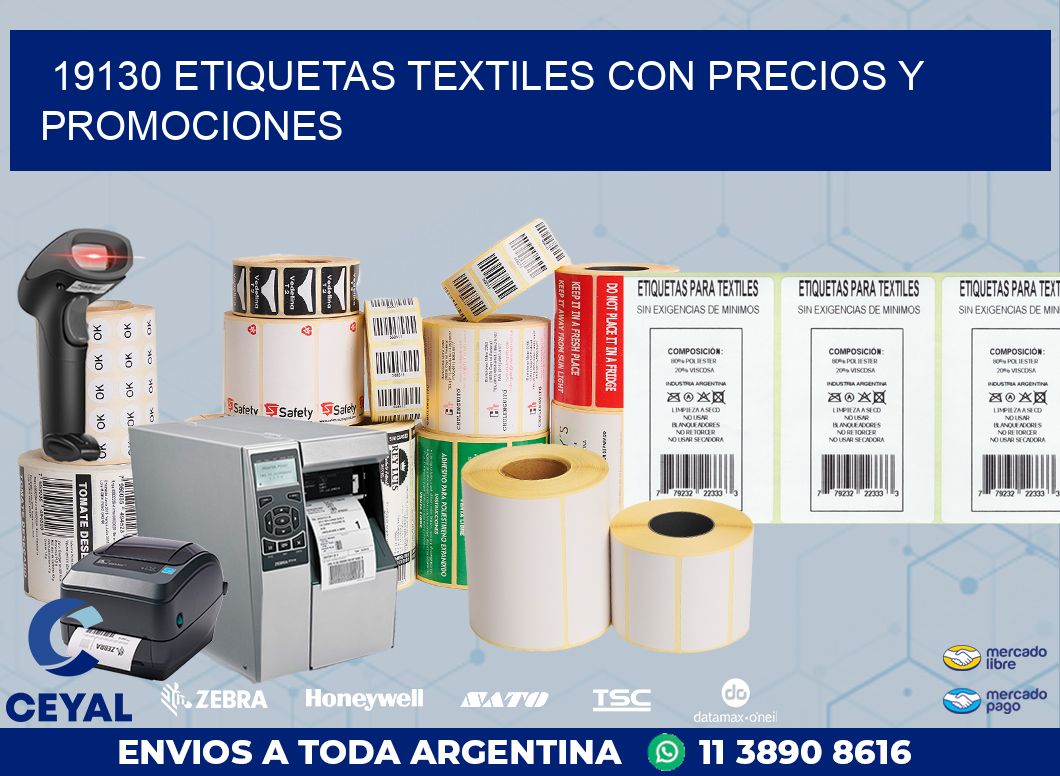 19130 ETIQUETAS TEXTILES CON PRECIOS Y PROMOCIONES