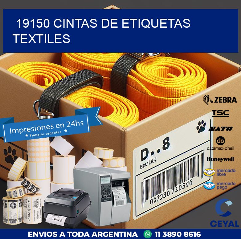 19150 CINTAS DE ETIQUETAS TEXTILES