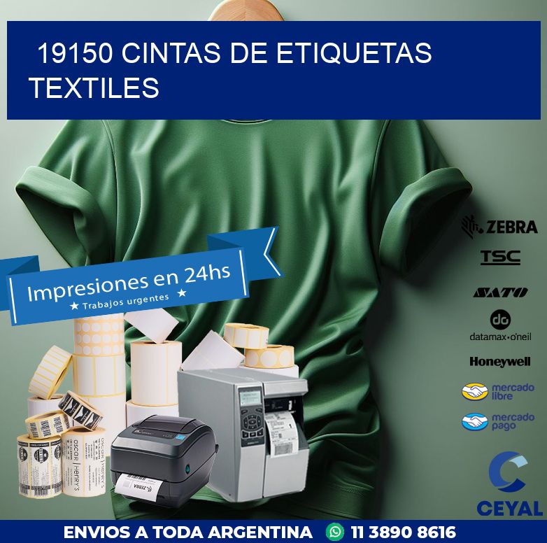 19150 CINTAS DE ETIQUETAS TEXTILES