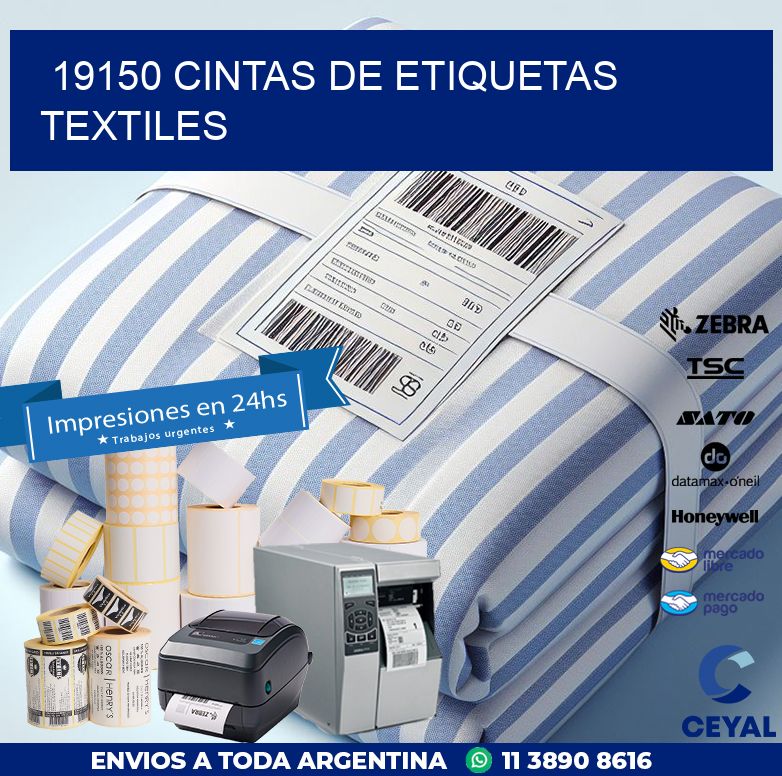 19150 CINTAS DE ETIQUETAS TEXTILES