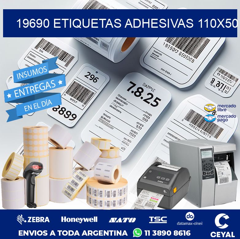 19690 ETIQUETAS ADHESIVAS 110X50