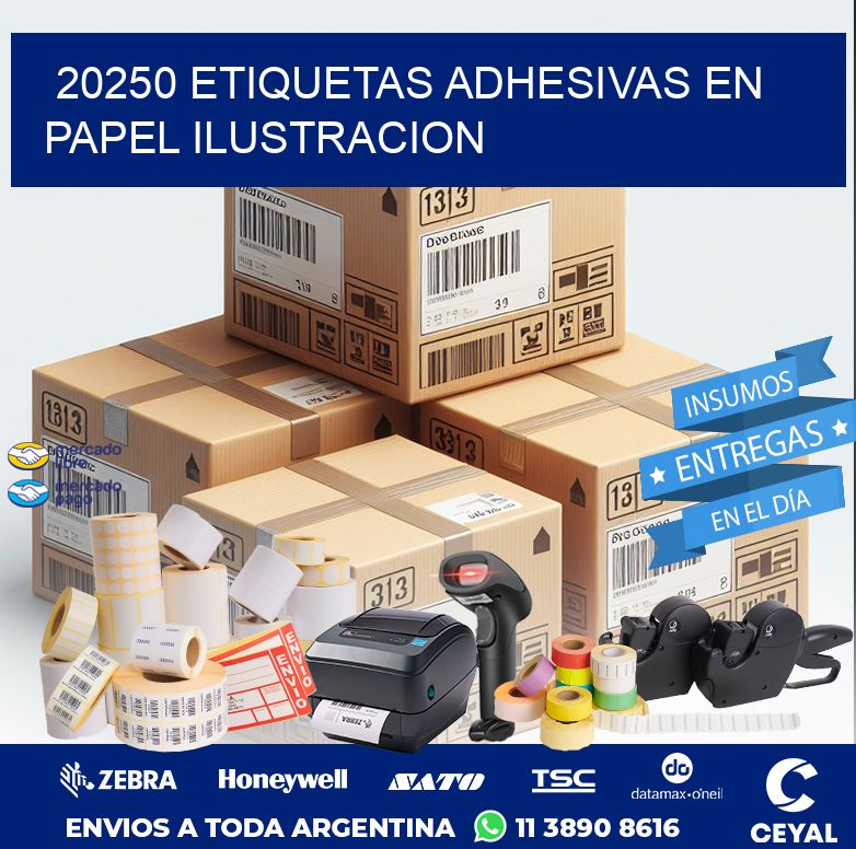 20250 ETIQUETAS ADHESIVAS EN PAPEL ILUSTRACION