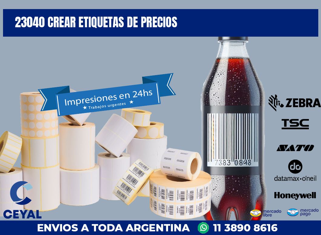 23040 CREAR ETIQUETAS DE PRECIOS