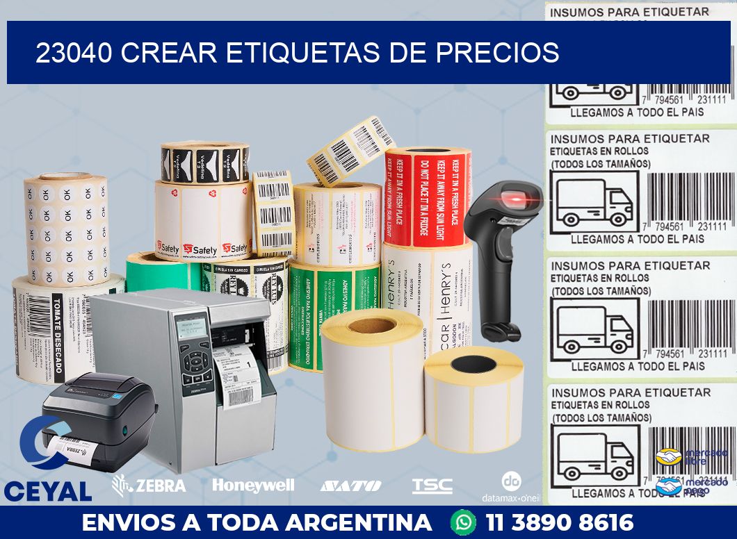 23040 CREAR ETIQUETAS DE PRECIOS