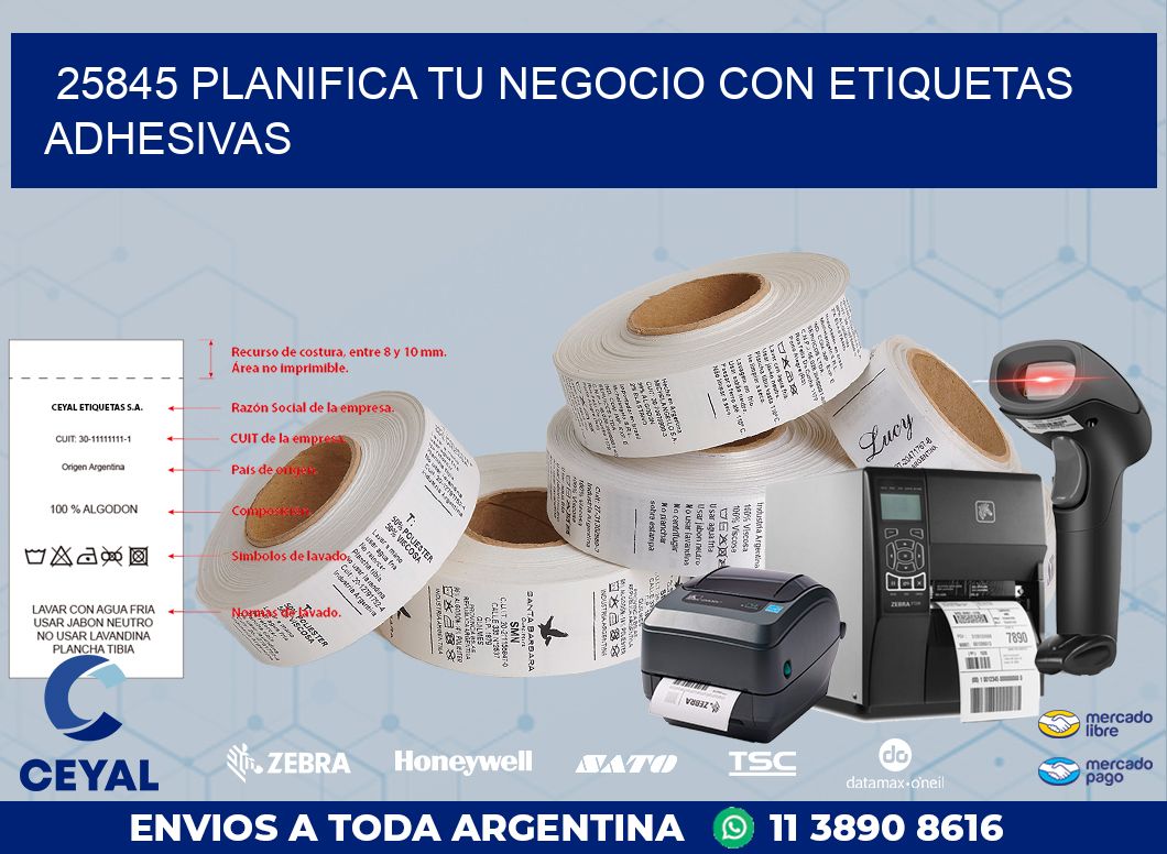 25845 PLANIFICA TU NEGOCIO CON ETIQUETAS ADHESIVAS