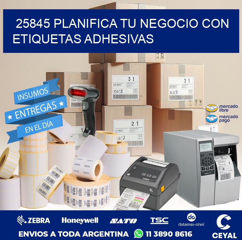 25845 PLANIFICA TU NEGOCIO CON ETIQUETAS ADHESIVAS