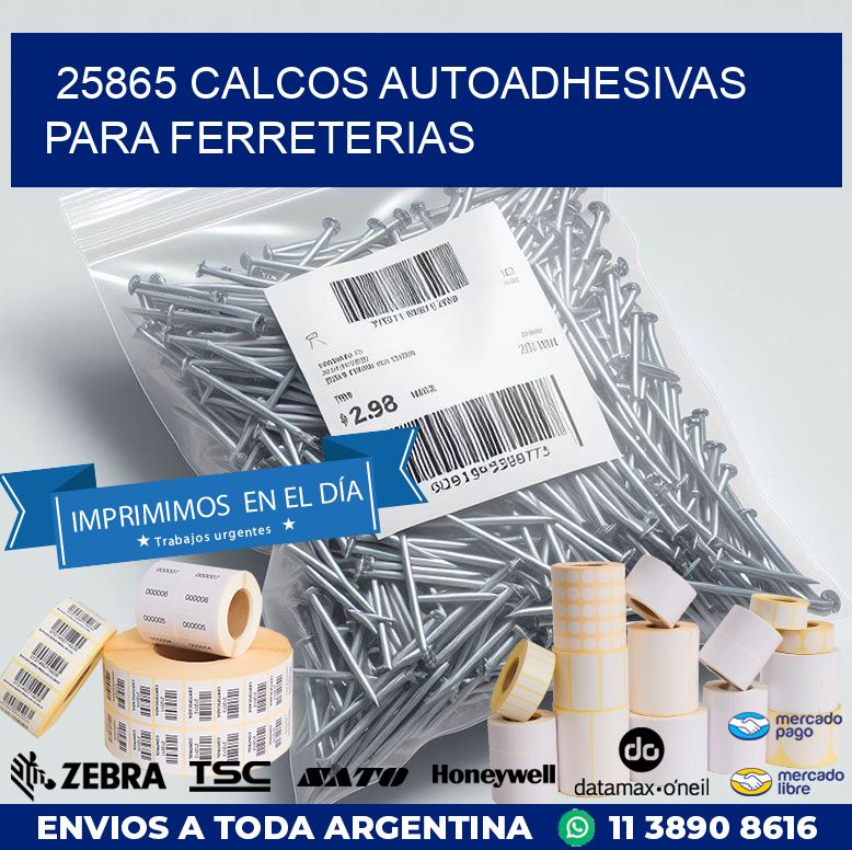 25865 CALCOS AUTOADHESIVAS PARA FERRETERIAS