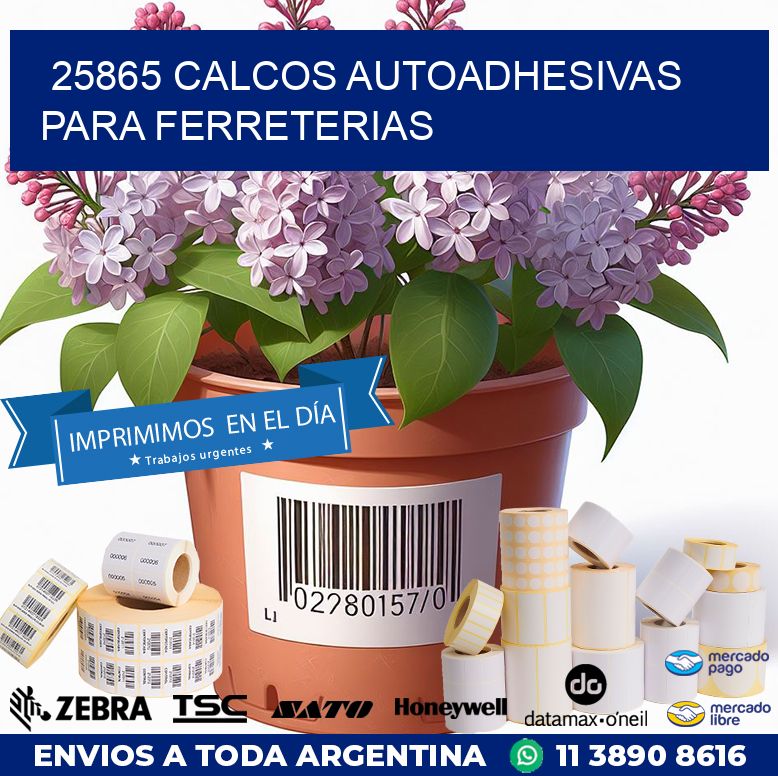 25865 CALCOS AUTOADHESIVAS PARA FERRETERIAS