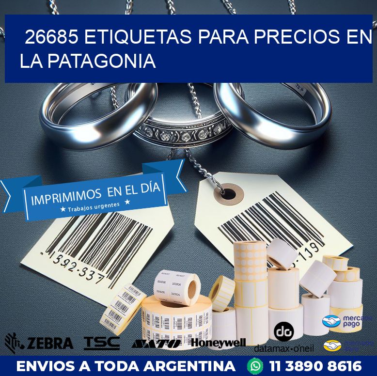 26685 ETIQUETAS PARA PRECIOS EN LA PATAGONIA