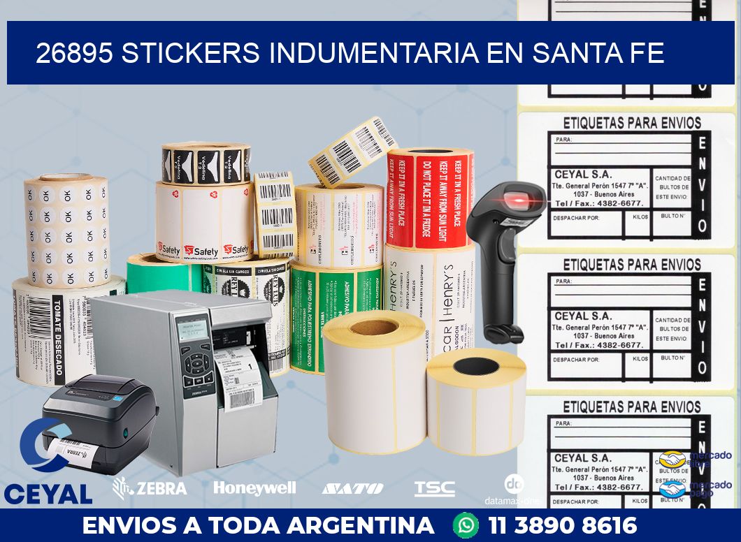 26895 STICKERS INDUMENTARIA EN SANTA FE